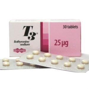 T3 UniPharma 30tabs 25mcg (hormon tarczycy)